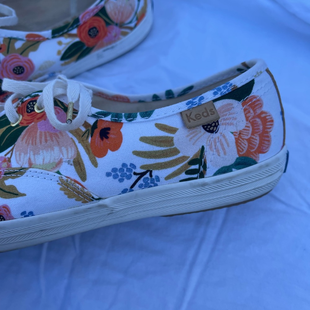 Keds x Rifle Paper Co Champion Sneakers Size 7.5 Womens - Picture 5 of 7